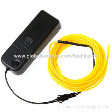 High brightness wonderful long lifespan colorful EL wire with inverter